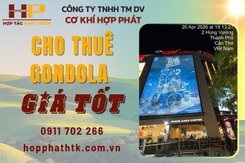 Cho thuê Gondola TPHCM giá tốt – Giải pháp thi công trên cao an toàn, hiệu quả